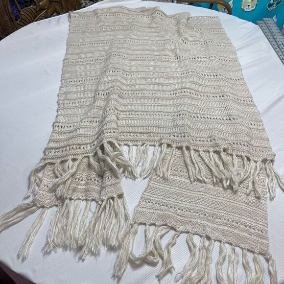 Free People Hippie Boho Chic Lagenlook Knit Shawl Cape One Size - Picture 6 of 6